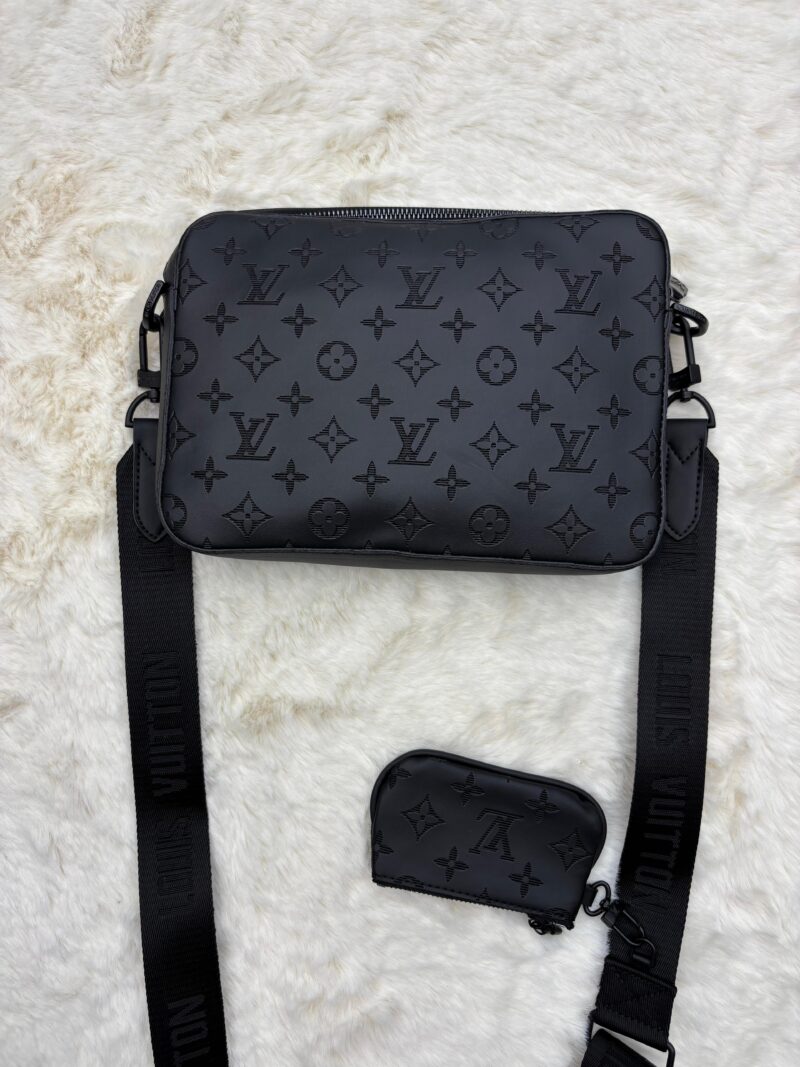 Louis Vuitton Duo Messenger Bag Monogram Black on Black - Afbeelding 2