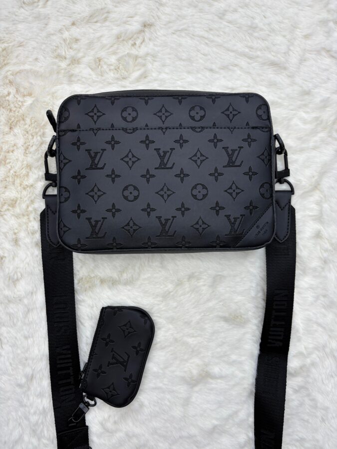 Louis Vuitton Duo Messenger Bag Monogram Black on Black