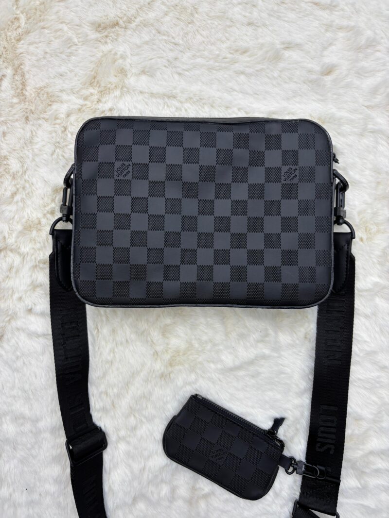 Louis Vuitton Duo Messenger Bag Black on Black - Afbeelding 2