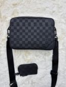Louis Vuitton Duo Messenger Bag Black on Black