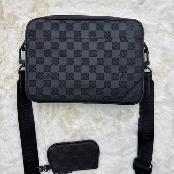 Louis Vuitton Duo Messenger Bag Black on Black