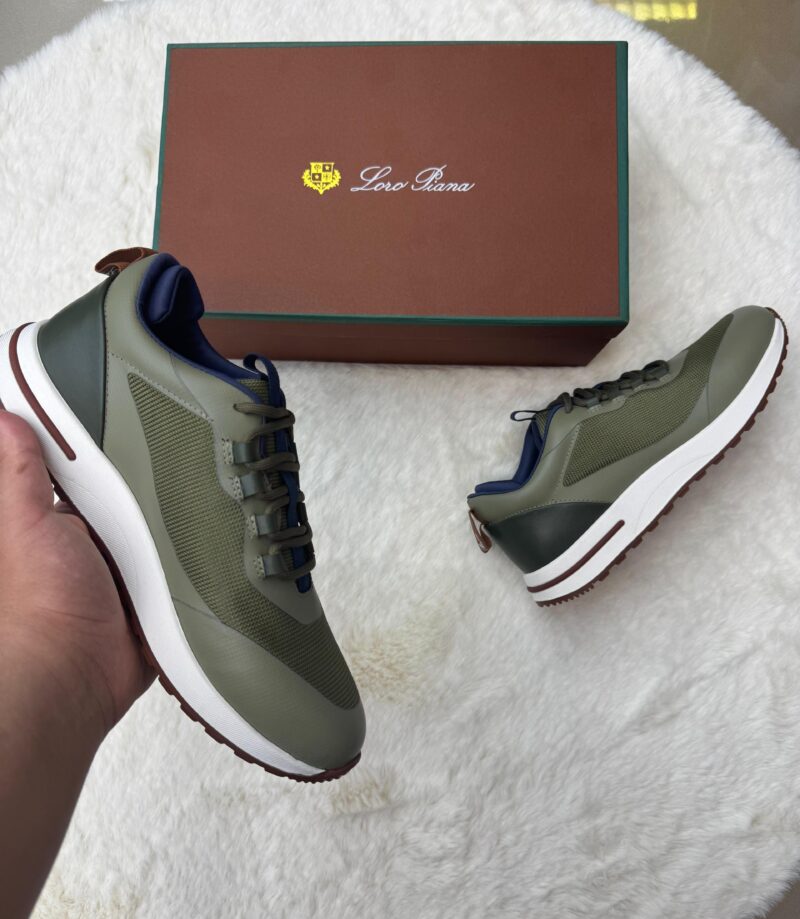 Loro Piana Week-End Walk In Sneakers Green - Afbeelding 2