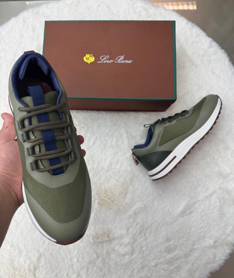Loro Piana Week-End Walk In Sneakers Green - Afbeelding 3