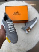 Hermes Bouncing Grey Brown Logo