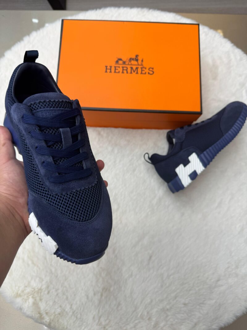 Hermes Bouncing Blue Suede - Afbeelding 3