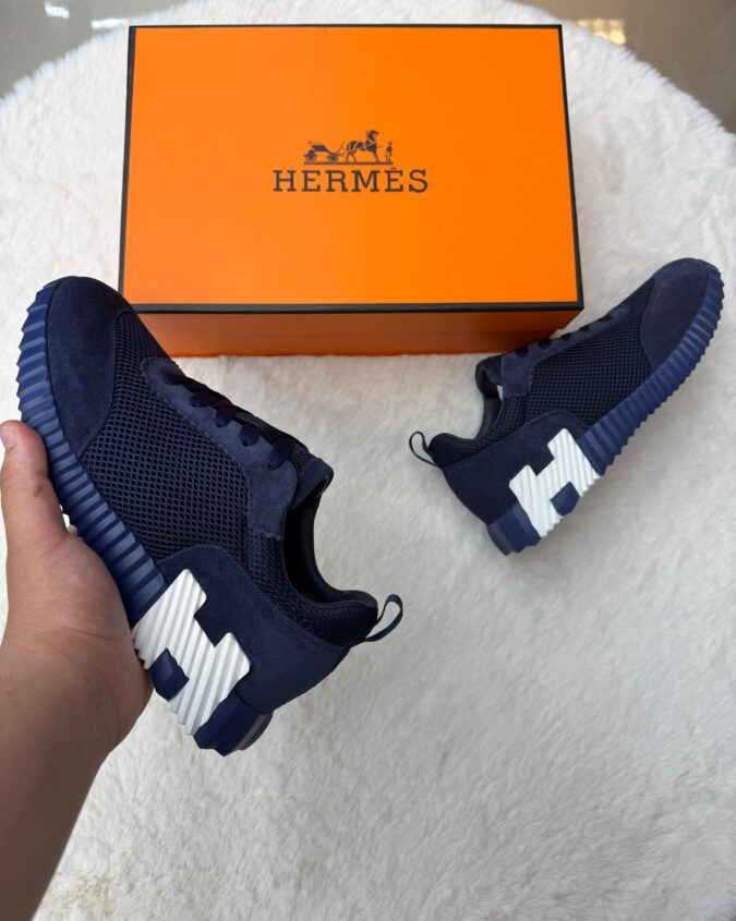 Hermes Bouncing Blue Suede