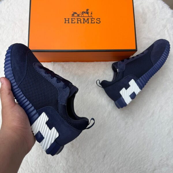 Hermes Bouncing Blue Suede - 46
