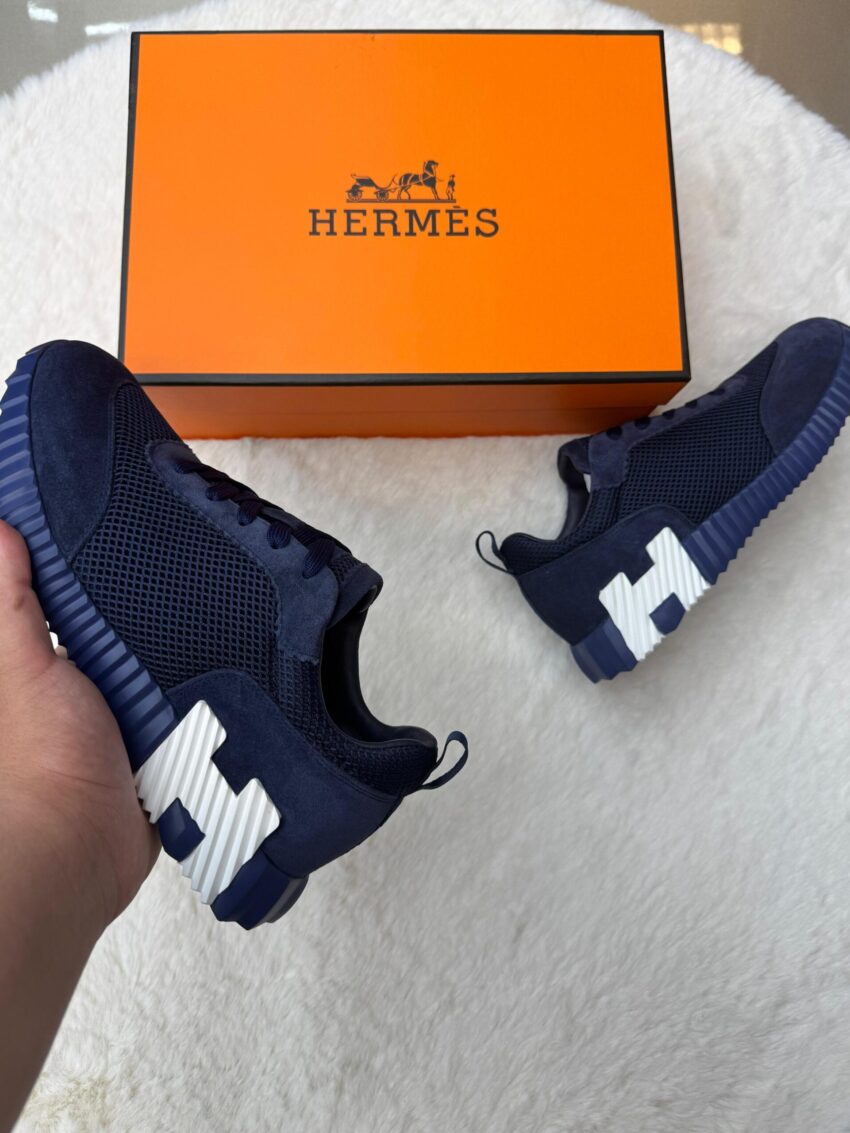 Hermes Bouncing Blue Suede