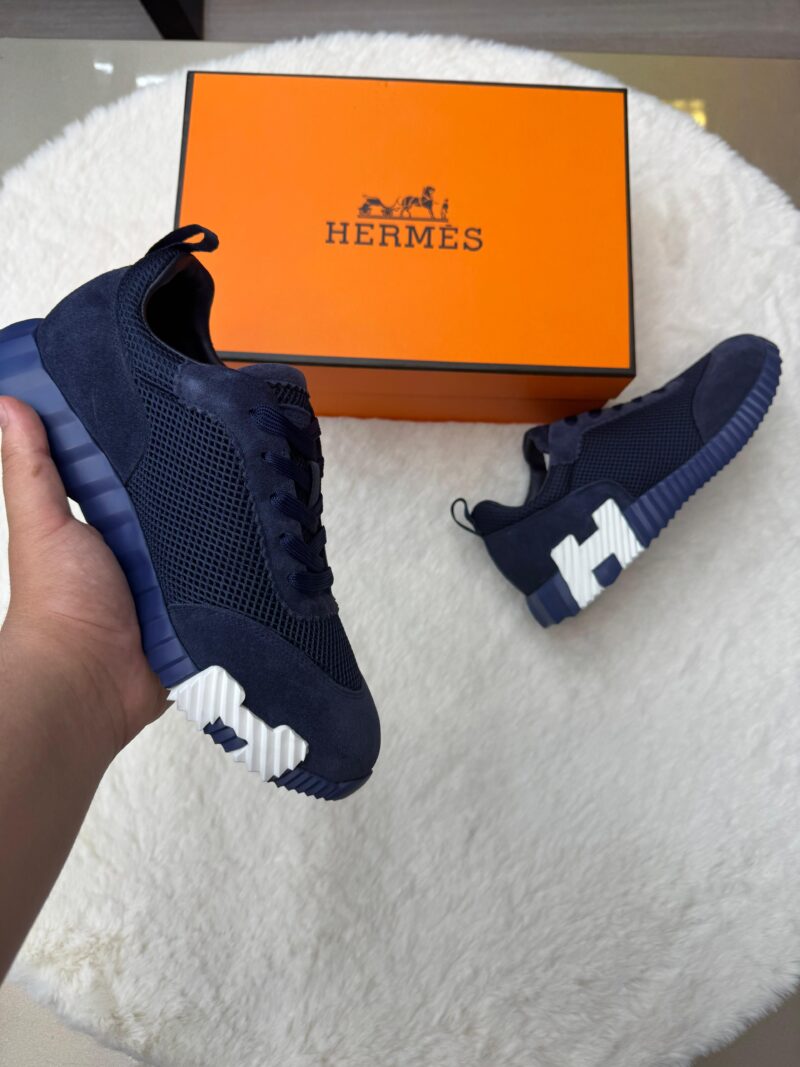 Hermes Bouncing Blue Suede - Afbeelding 2