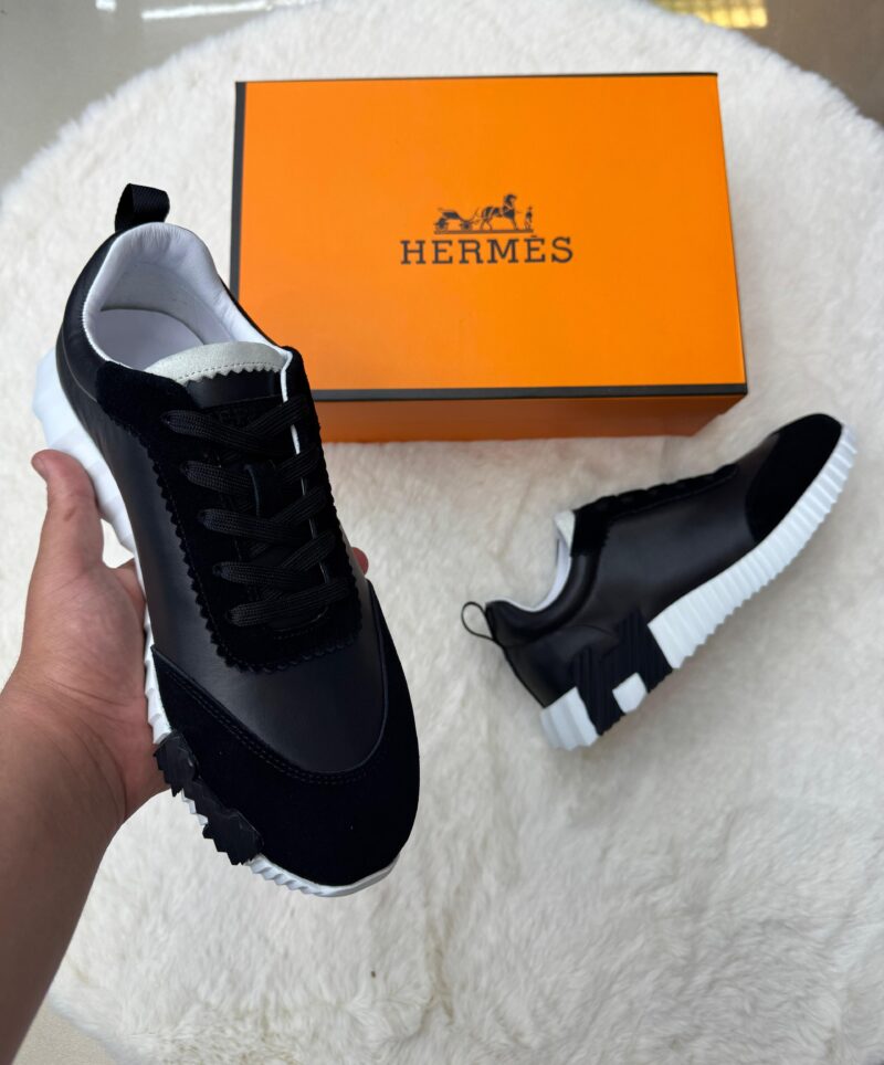 Hermes Bouncing Black Leather - Afbeelding 3