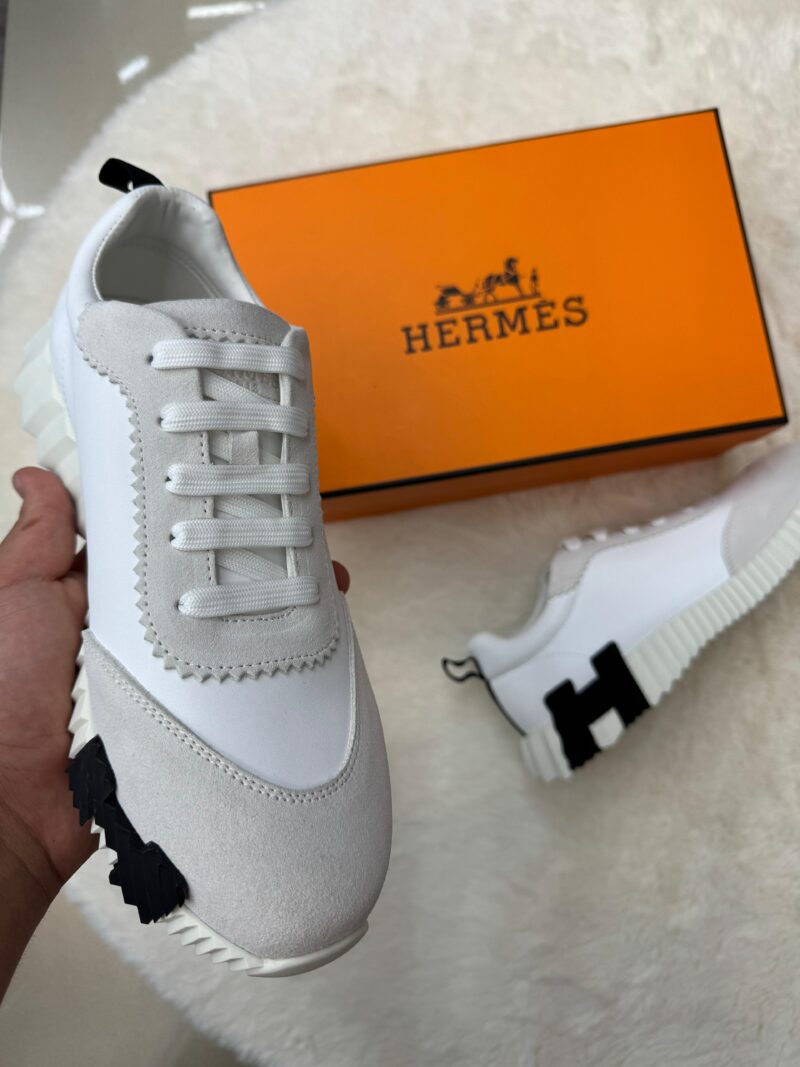Hermes Bouncing White Leather - Afbeelding 3