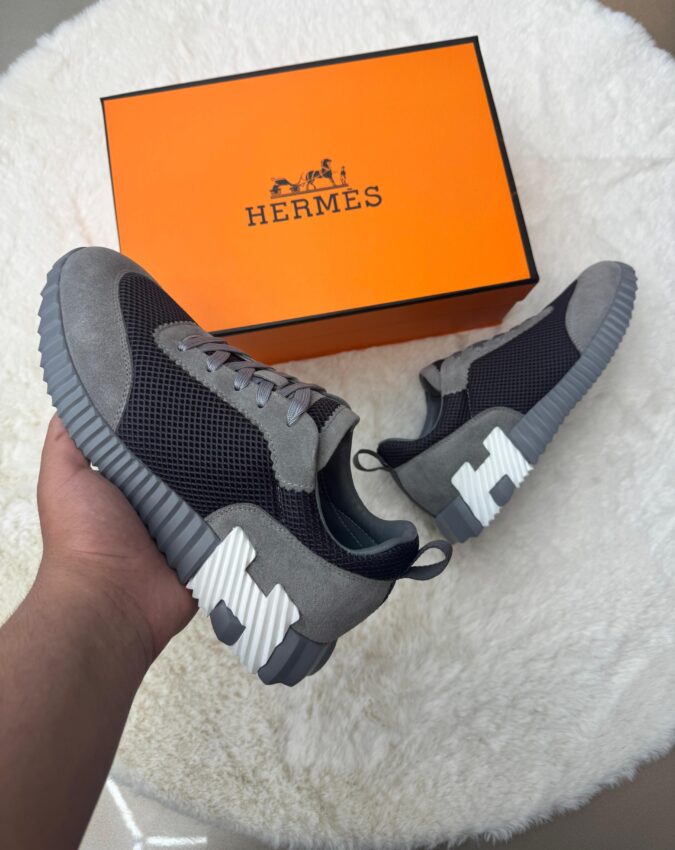Hermes Bouncing Grey Suede - 46