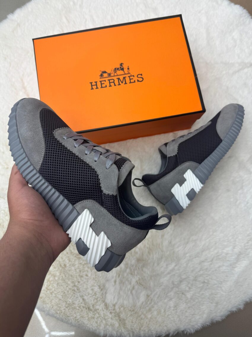Hermes Bouncing Grey Suede