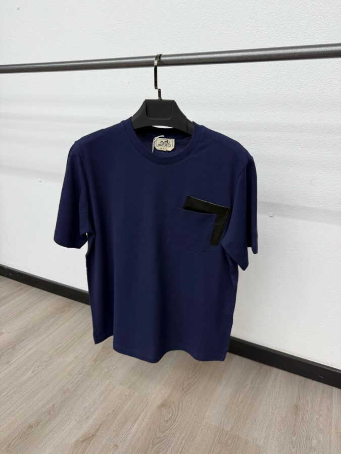 Hermes T-Shirt Dark Blue - XL