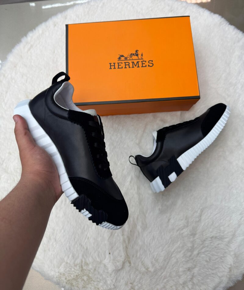 Hermes Bouncing Black Leather - Afbeelding 2