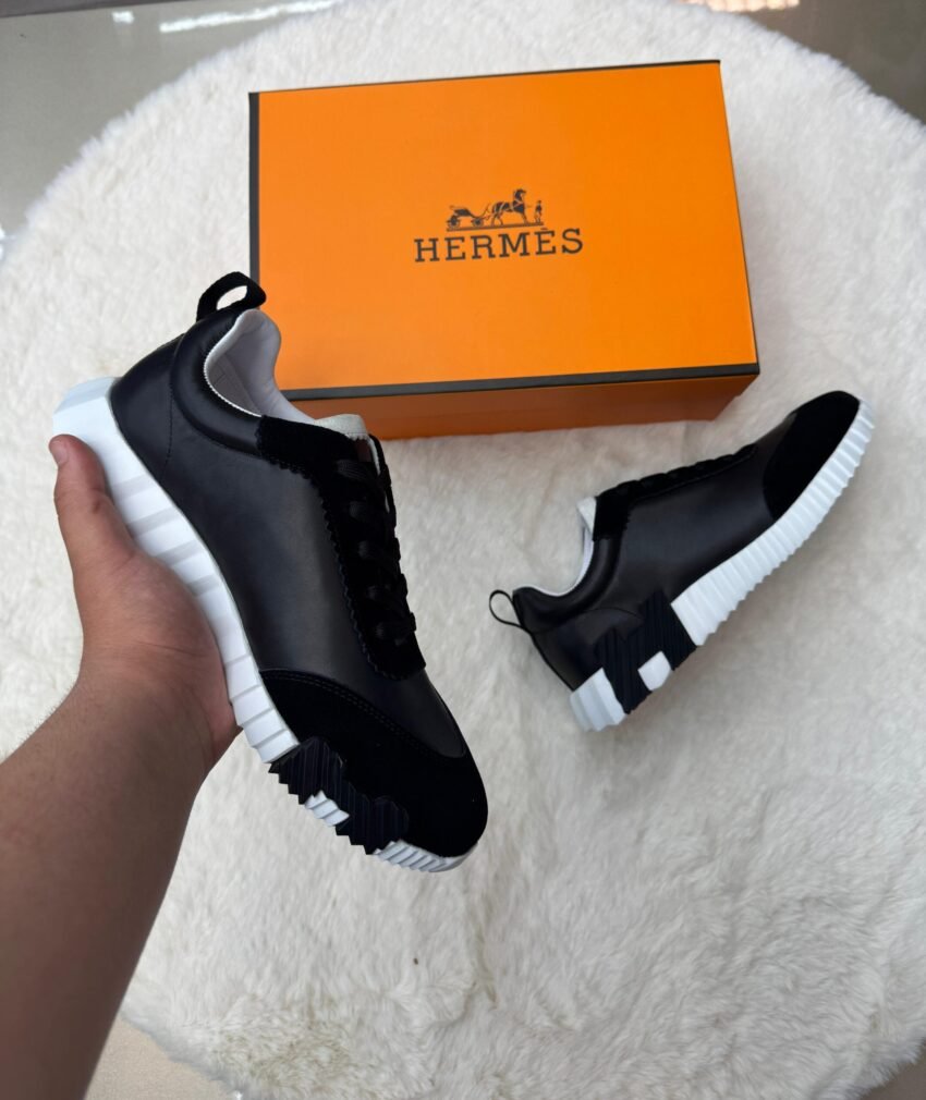 Hermes Bouncing Black Leather - Afbeelding 2