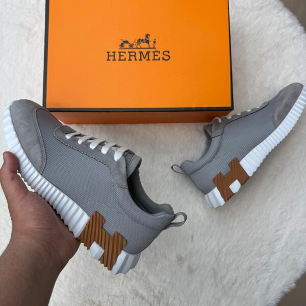 Hermes Bouncing Grey Brown Logo - 42