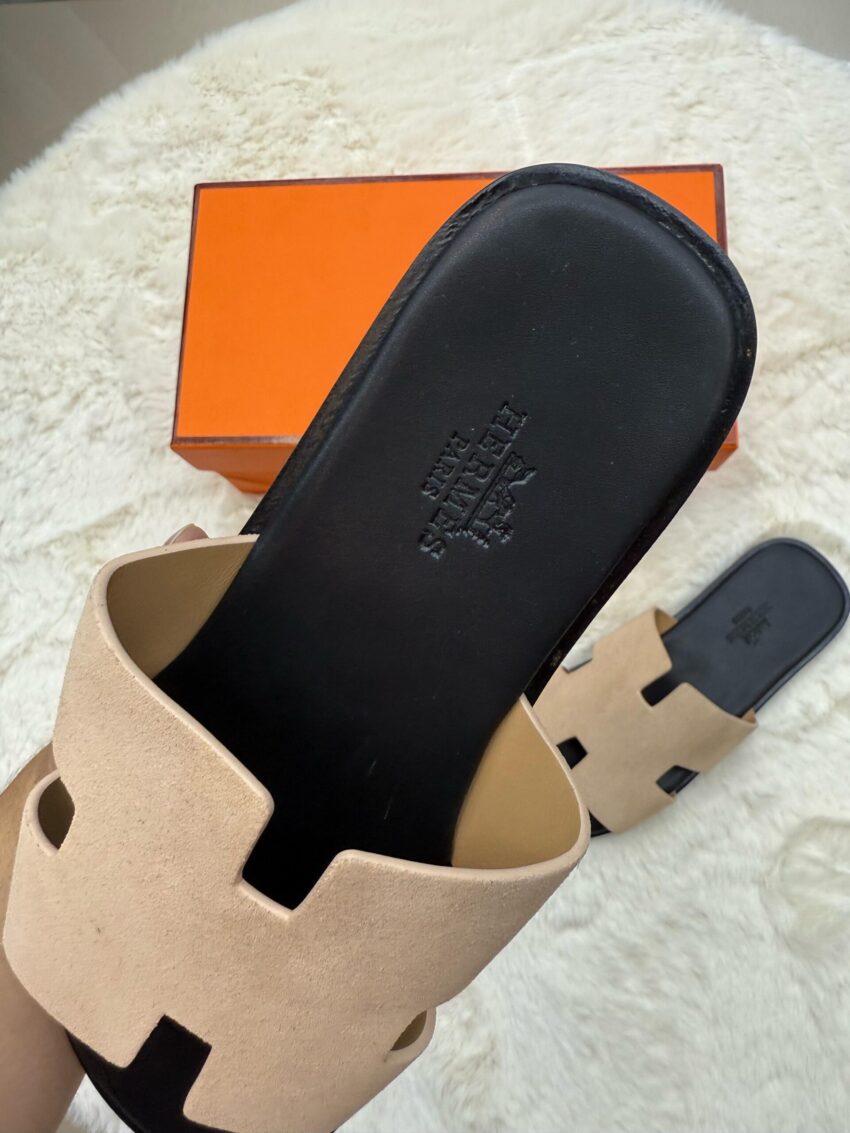 Hermes Izmir Zalm Beige Slippers - Afbeelding 3