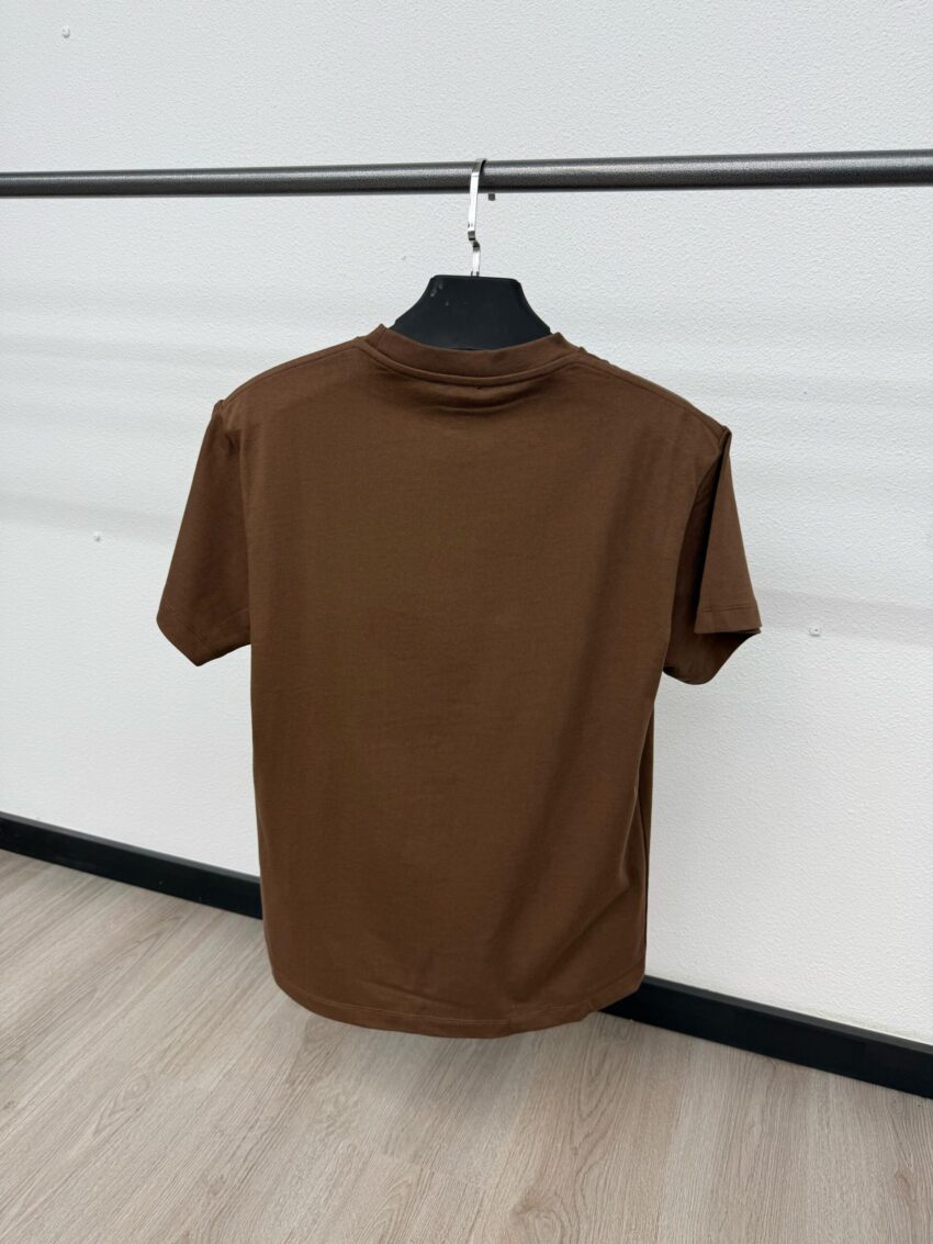 Loewe T-Shirt Logo Mid Bruin - Afbeelding 2