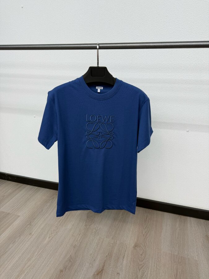 Loewe T-Shirt Logo Mid Blauw - M