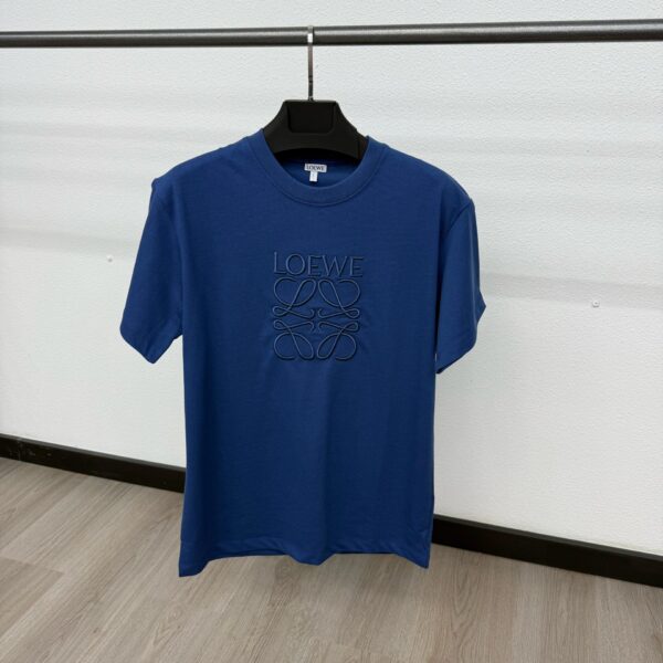 Loewe T-Shirt Logo Mid Blauw