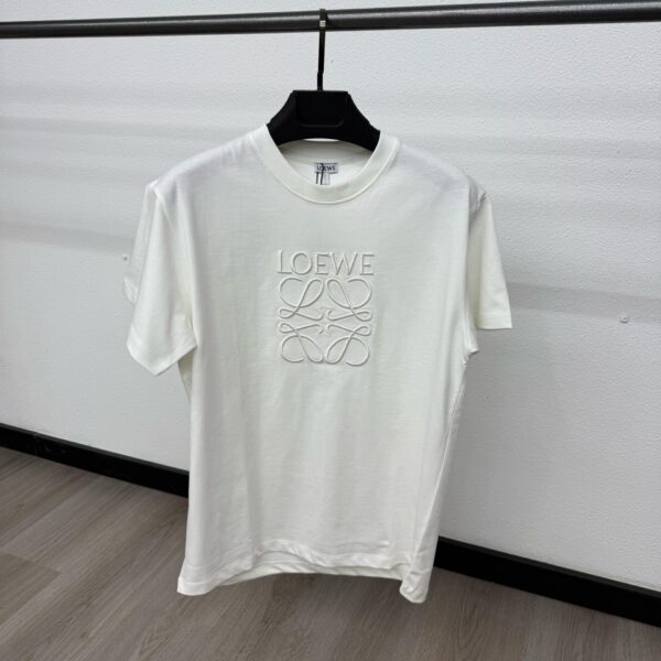 Loewe T-Shirt Logo Mid Wit - L