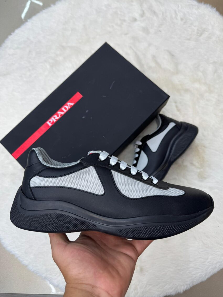 Prada Cups Mat Zwart Sneakers