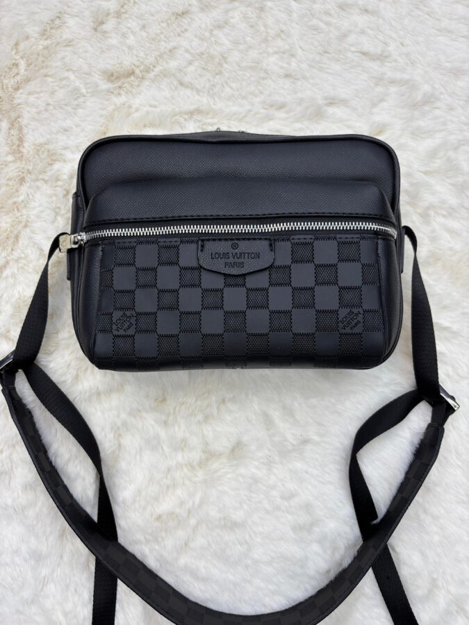 Louis Vuitton Messenger Bag Black on Black