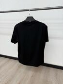 Moncler T-Shirt Zwart Logo Mid