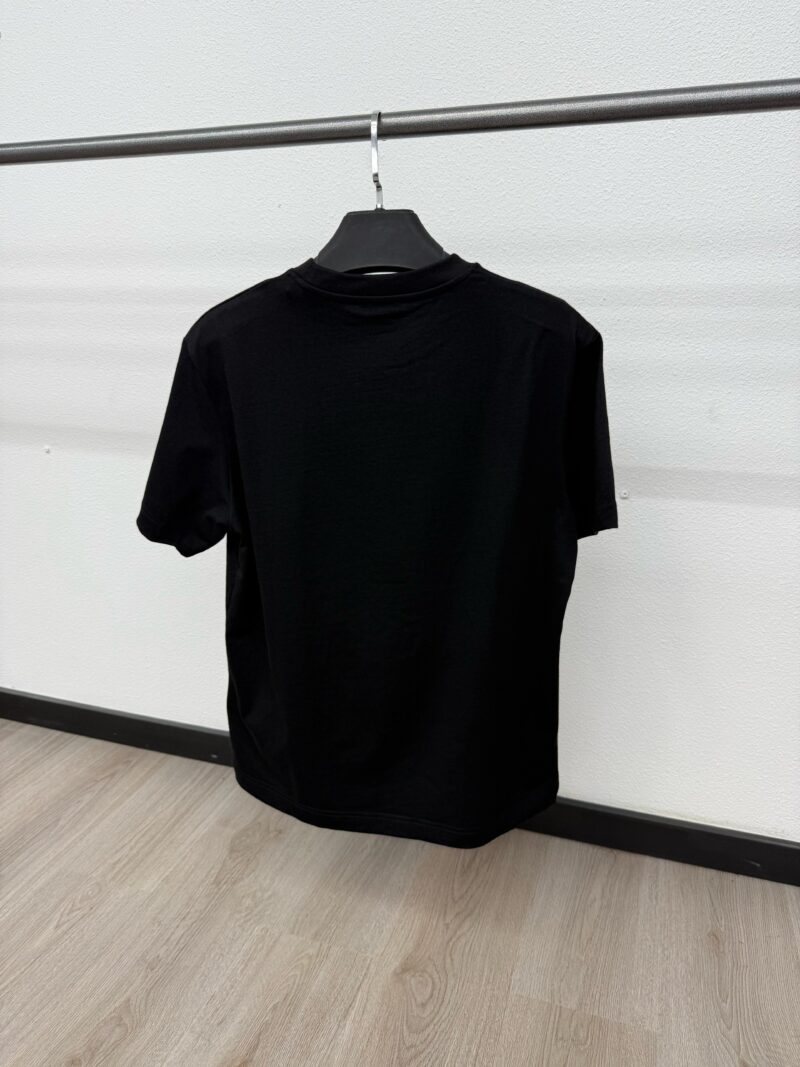 Moncler T-Shirt Zwart Logo Mid - Afbeelding 2