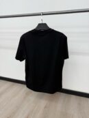 Moncler T-Shirt Zwart Logo Mid