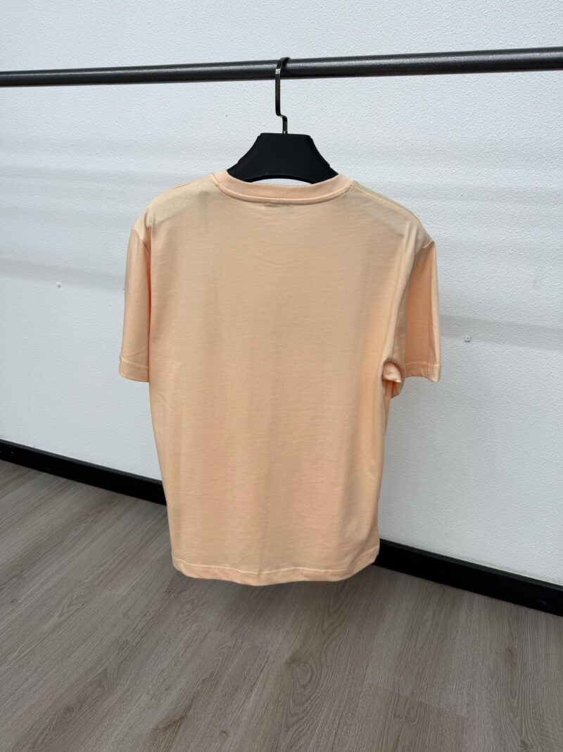 Moncler T-Shirt Zalm Logo Mid - Afbeelding 2