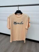 Moncler T-Shirt Zalm Logo Mid