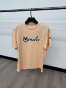 Moncler T-Shirt Zalm Logo Mid