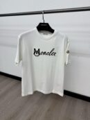 Moncler T-Shirt Wit Logo Mid