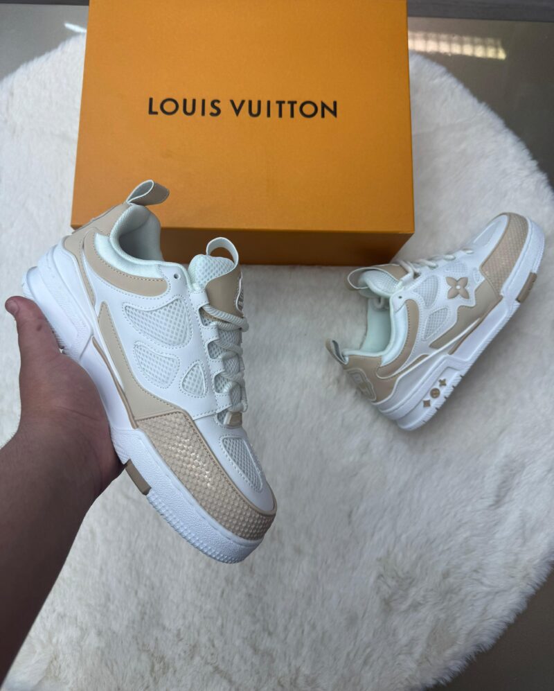 Louis Vuitton Skate Sneakers Beige - Afbeelding 2
