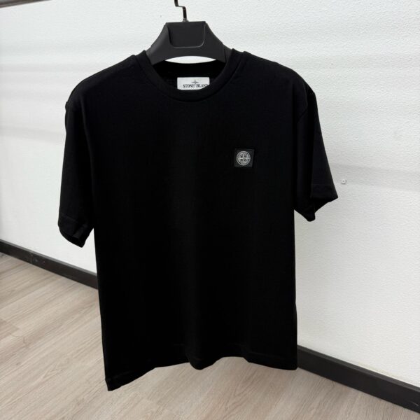 Stone Island T-Shirt Zwart - L