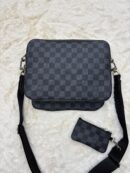 Louis Vuitton Trio Bag Black Grey