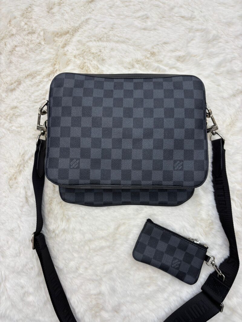 Louis Vuitton Trio Bag Black Grey - Afbeelding 2