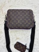 Louis Vuitton Trio Bag Brown Purple