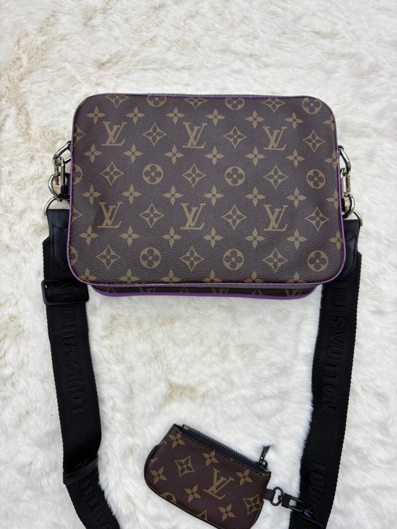 Louis Vuitton Trio Bag Brown Purple - Afbeelding 2