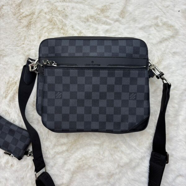 Louis Vuitton Trio Bag Black Grey