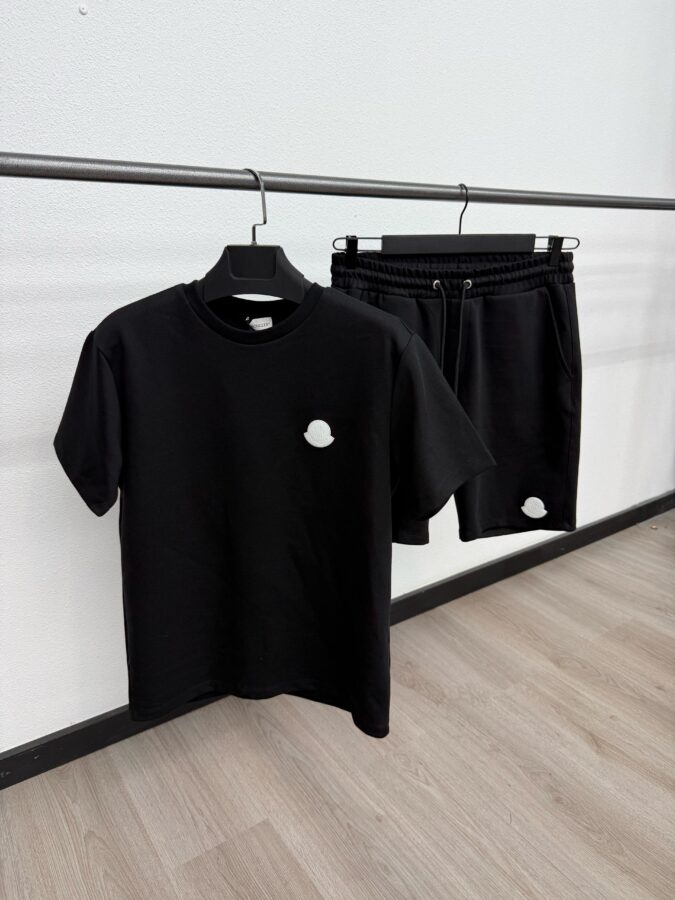 Moncler Zomerset Witte Logo Zwart