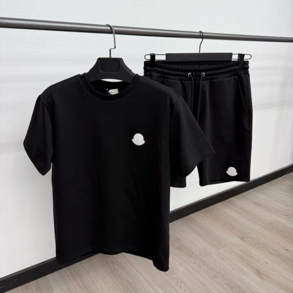 Moncler Zomerset Witte Logo Zwart - L