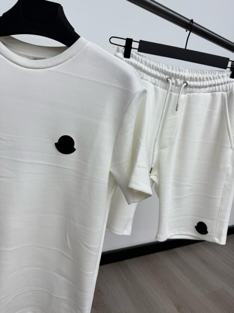 Moncler Zomerset Zwarte Logo Wit - Afbeelding 2