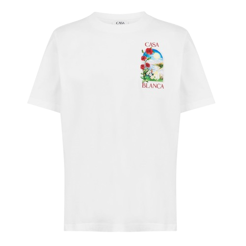 Casablanca Rose White T-Shirt