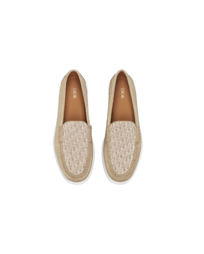 Christian Dior Oblique Loafers Beige