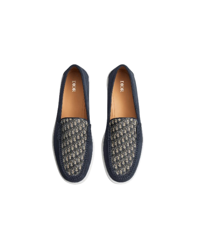 Christian Dior Oblique Loafers Blue