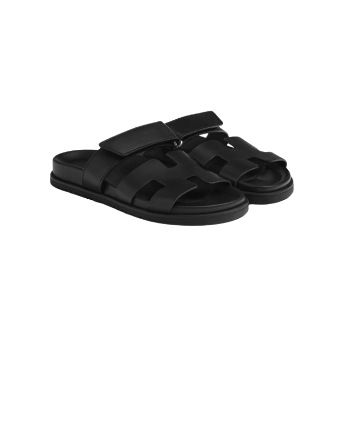 Hermes Genius Sandal Black on Black