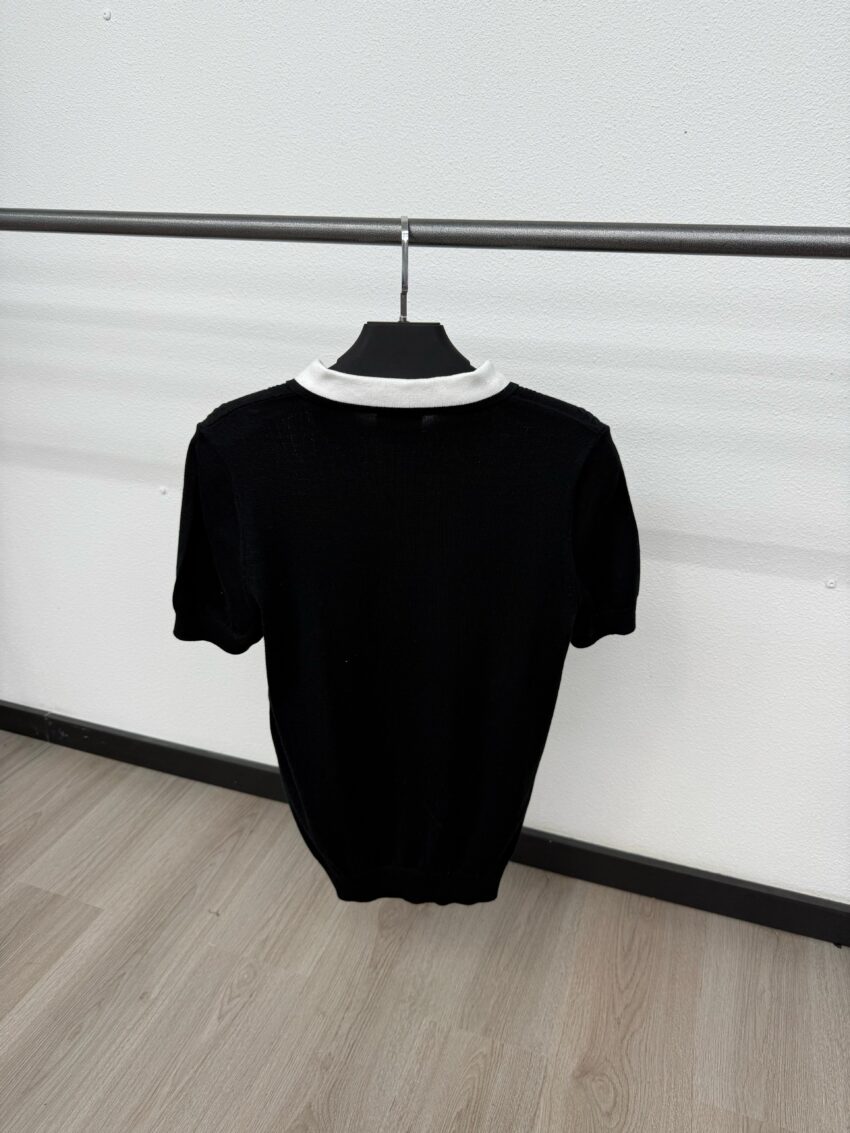 Casablanca Polo Small Logo Black - Afbeelding 2